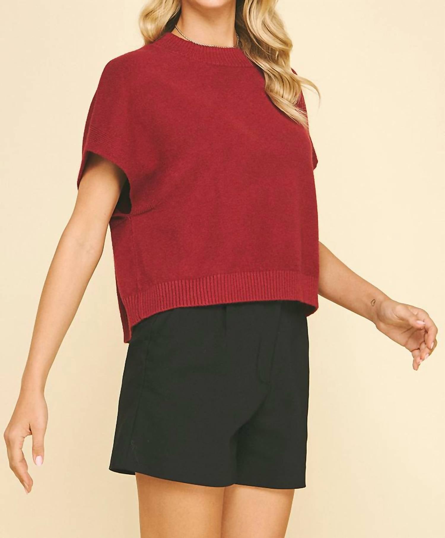 Pinch - Heidi Boxy Knit Top