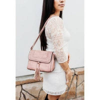 Julia Rose - Flap Crossbody Tassel Bag