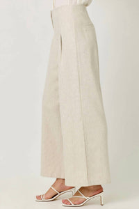 mystree Sparklet Pinstripe Trousers in ivory - women's pants - alternate view