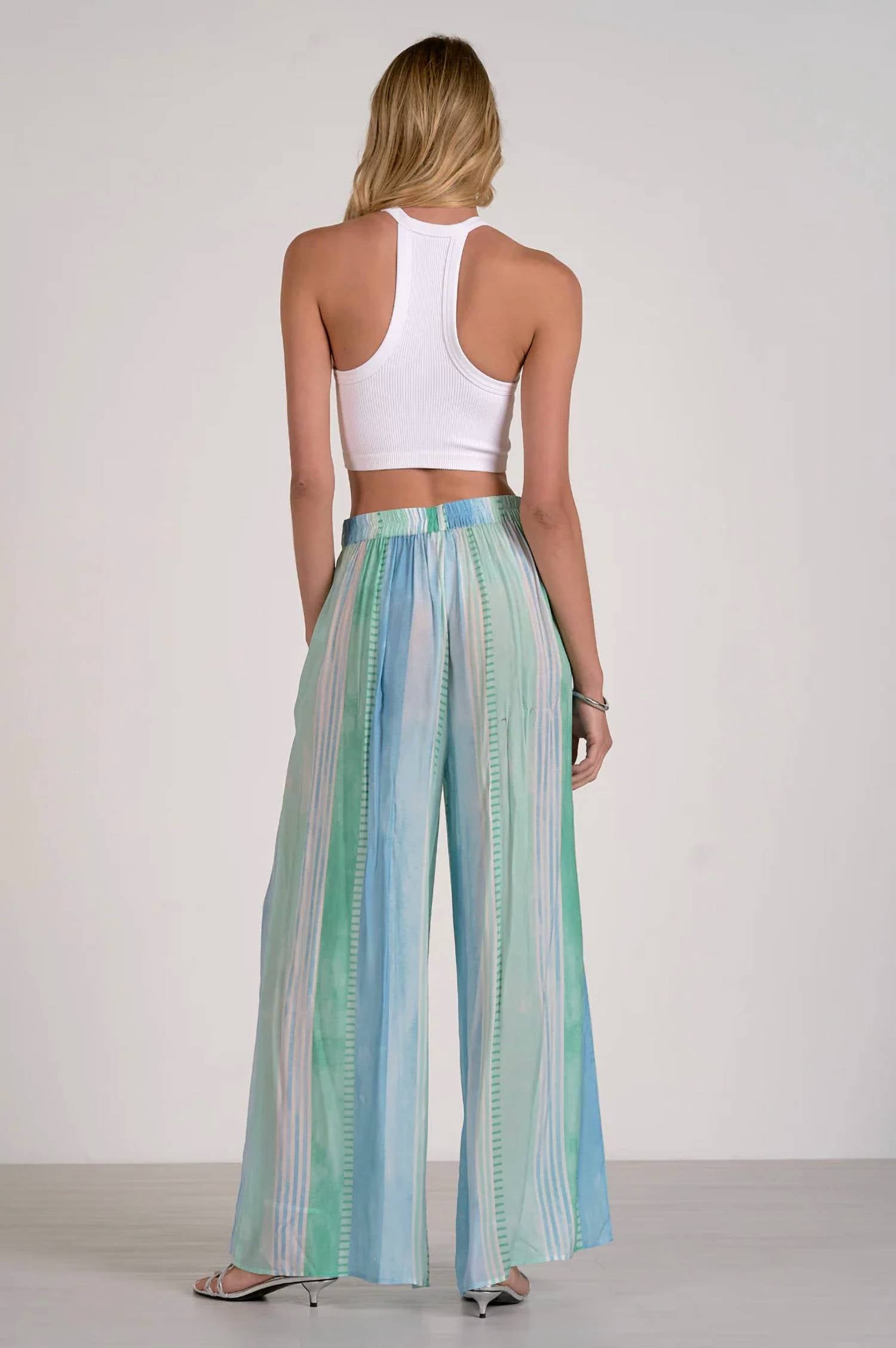 Elan - Striped Wide Leg Pants