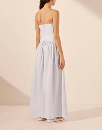 Shona Joy - Amada Lace Up Strapless Maxi Dress