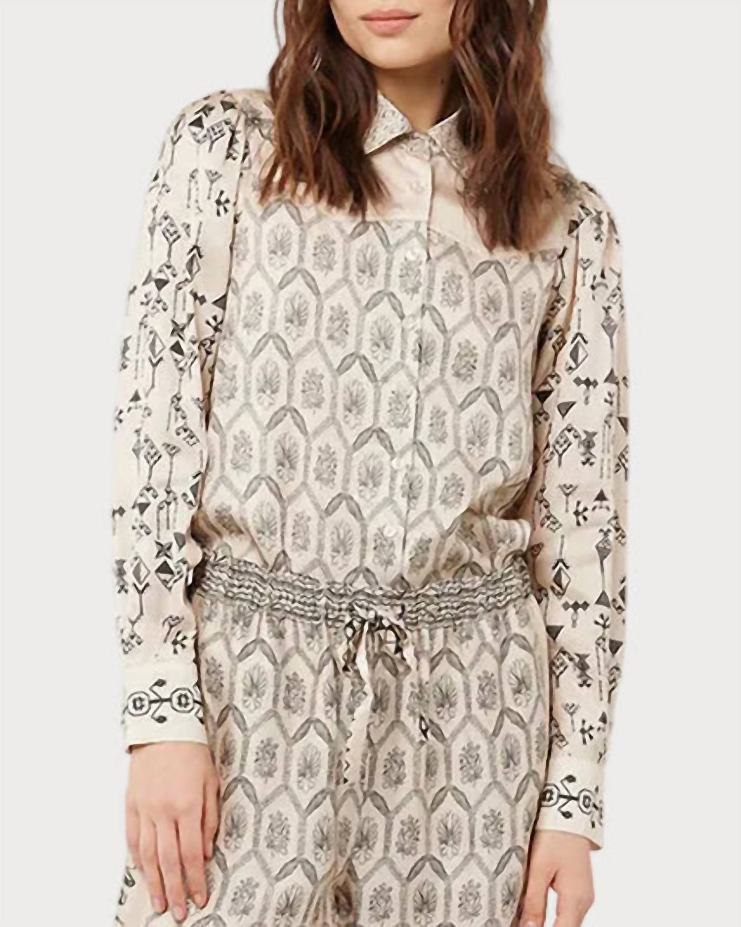 Me369 Grace Western Shirt in blossom 1 - women's blouse