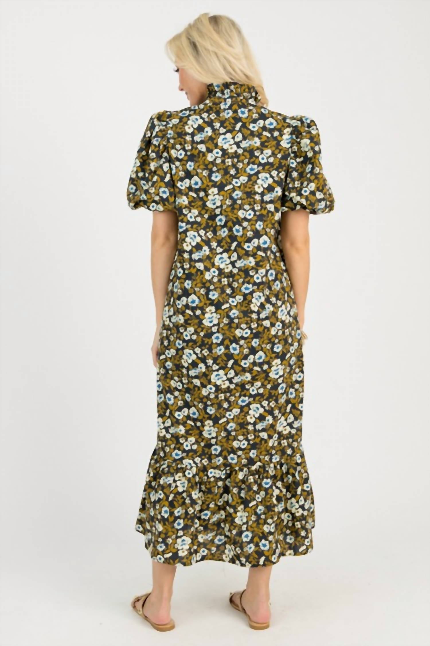 Entro - Autumn Bouquet Midi Dress