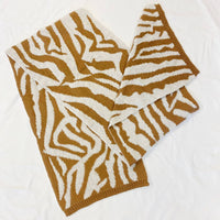 Ellison+Young - Women's Zebra Cozy Knit Reversible Scarf