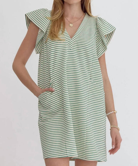 Entro - Willow Striped Shift Dress