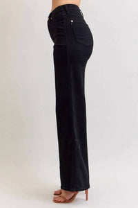 Judy Blue - High Waisted Retro Wide Leg Denim Jeans
