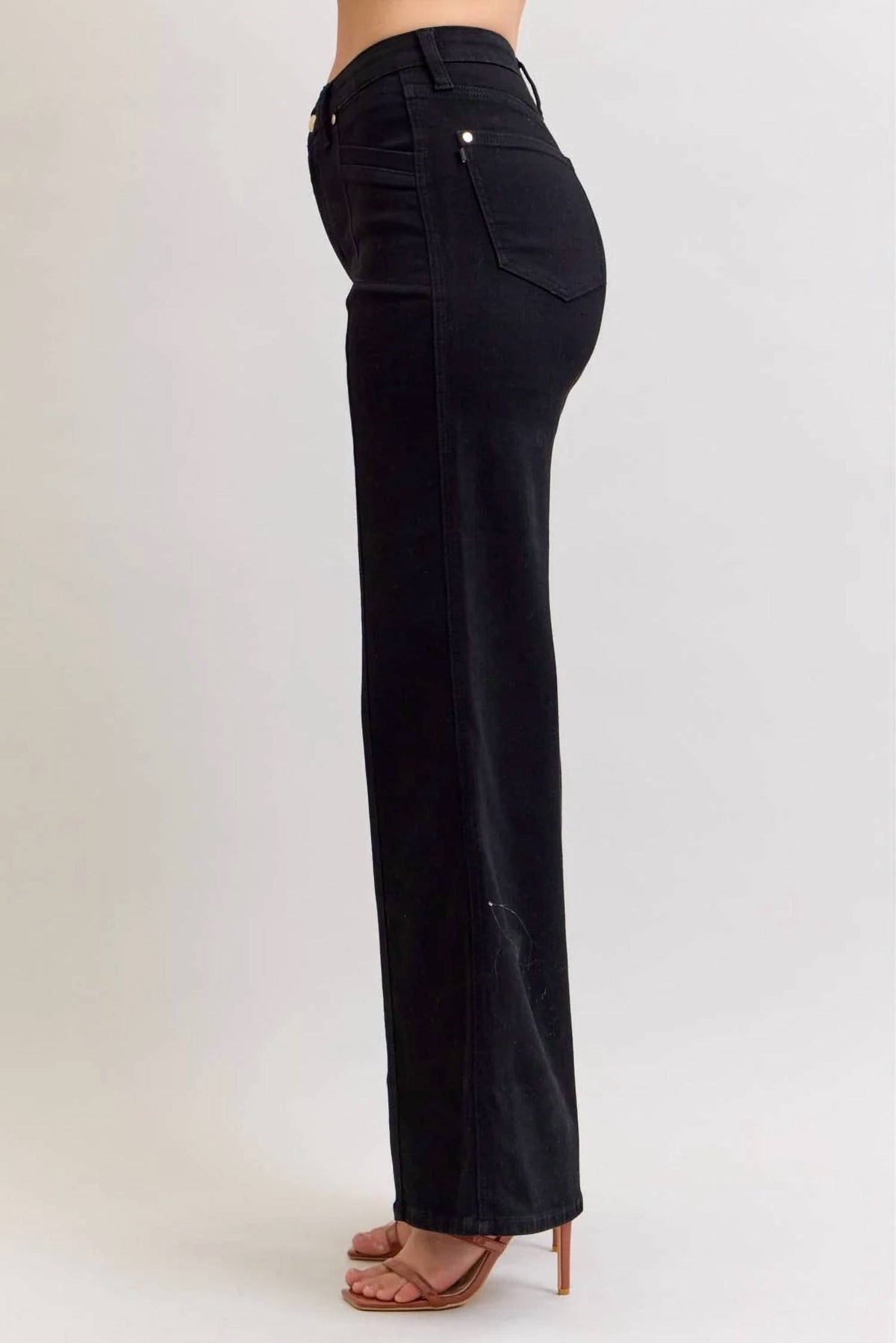 Judy Blue - High Waisted Retro Wide Leg Denim Jeans