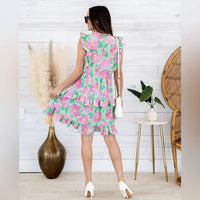 Staccato - Ruffle Neck Sleeveless Dress