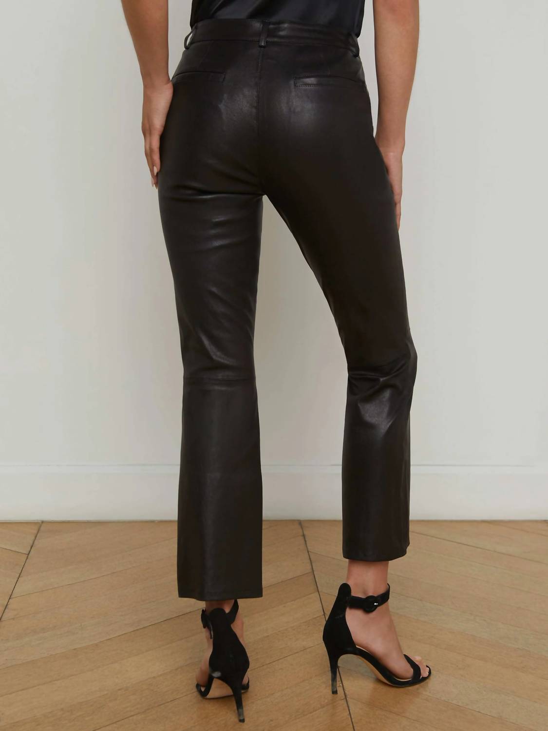 L'Agence Ketra Baby Boot Trouser in black - women's pants - alternate view