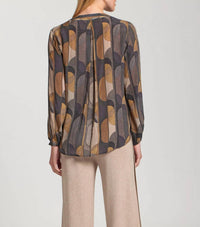Apny - Deco Print Crossover Top