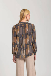 Apny - Deco Print Crossover Top