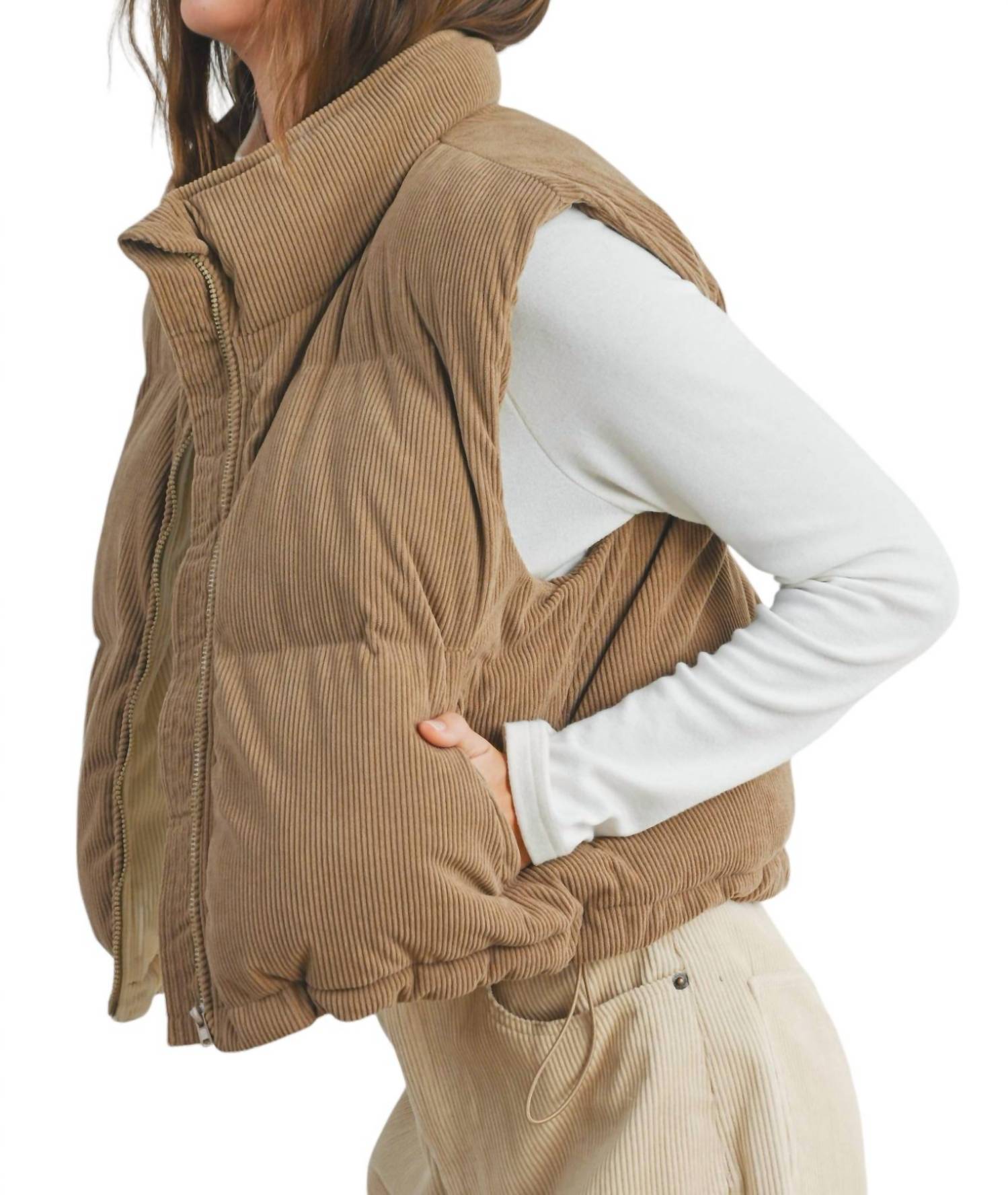 Buttermelon - ADOREME CORDUROY PUFFER VEST
