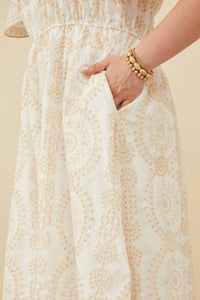 Hayden La - Eyes On Lace Smocked Midi Dress - Plus