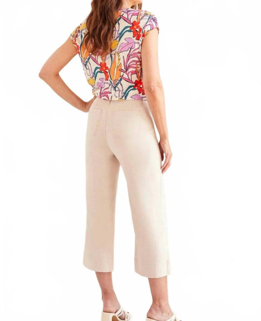 Tribal - High Rise Fly Front Capri Pant