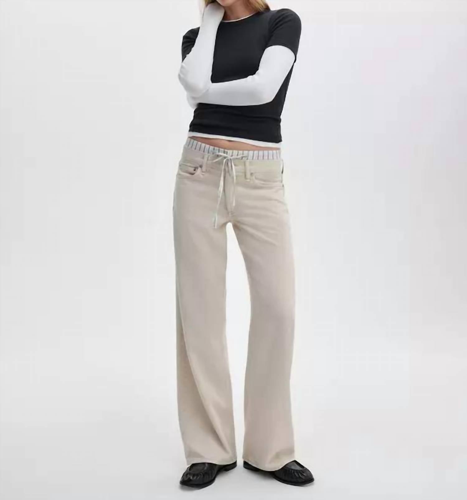 Rag & Bone - Featherweight Saige Full Boxer Straight Jean