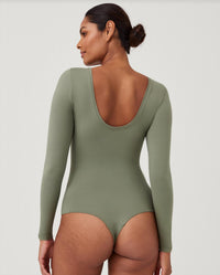 Spanx - Suit Yourself Long Sleeve Scoop Neck Bodysuit