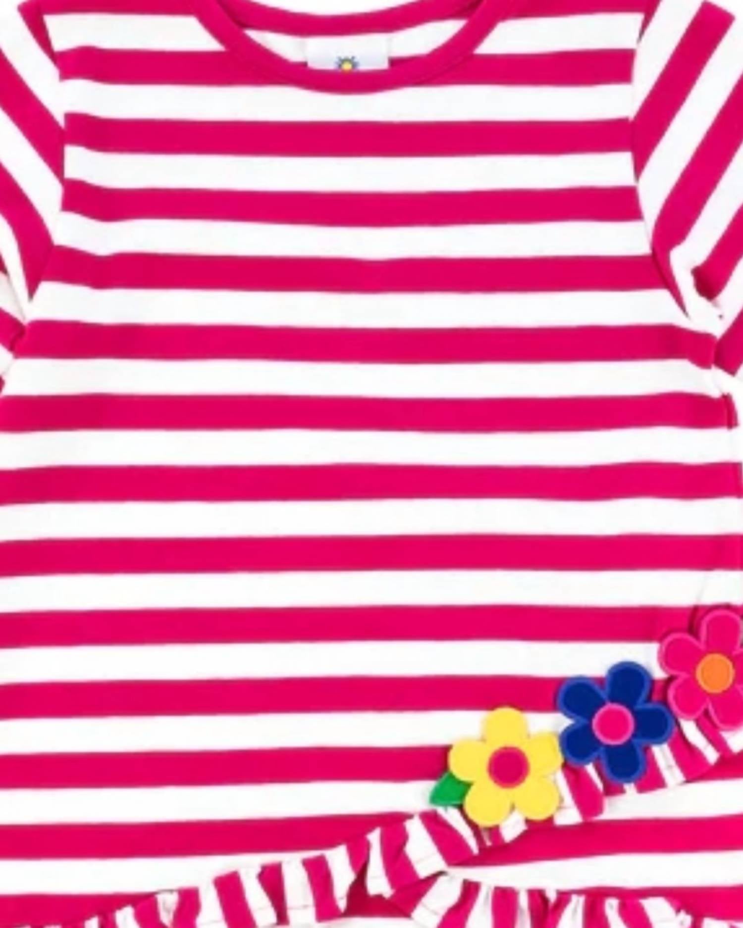 Florence Eiseman - Kid's Flower Fields Stripe Knit Tunic And Legging Set