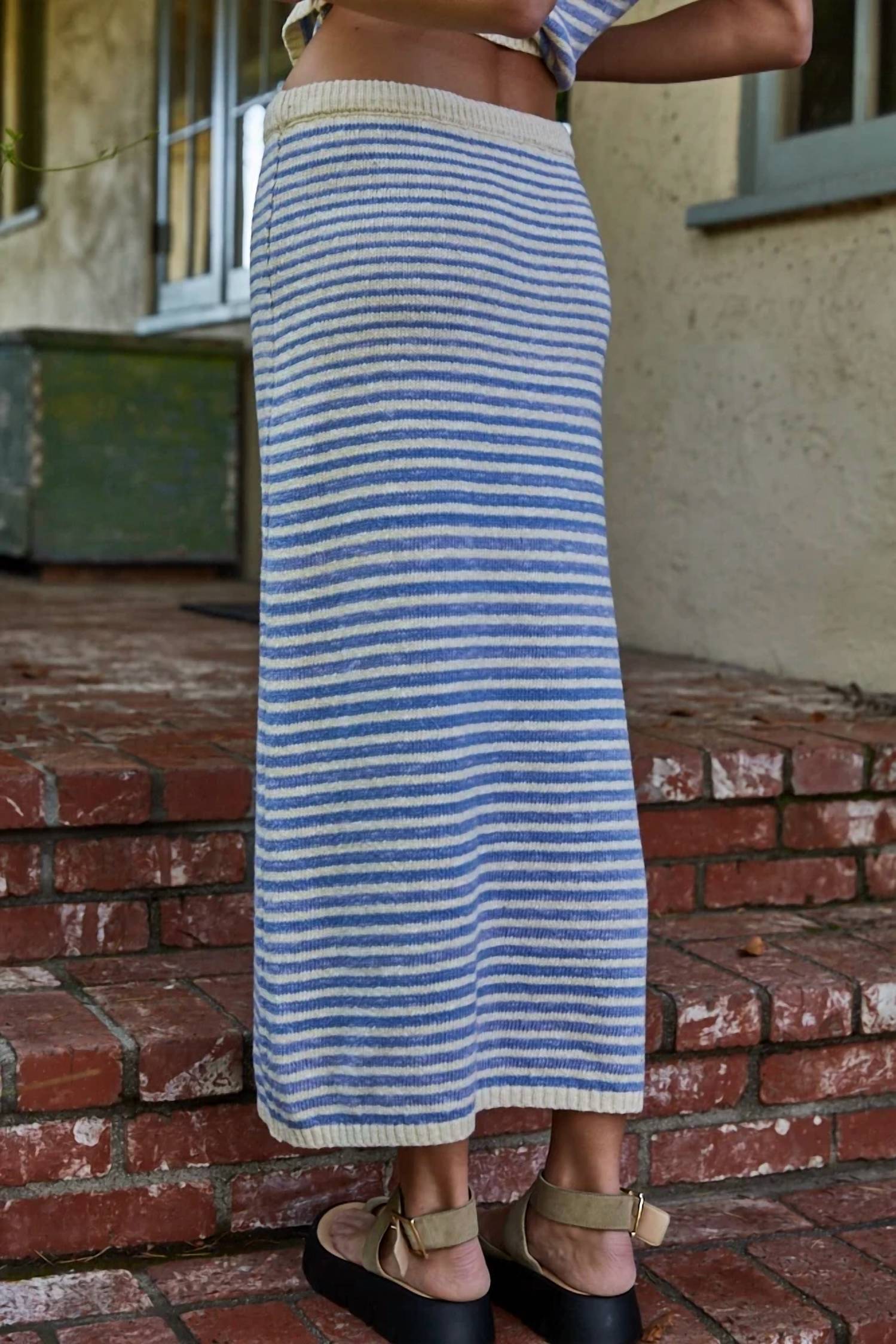 By Together - Striped Knit Skirt