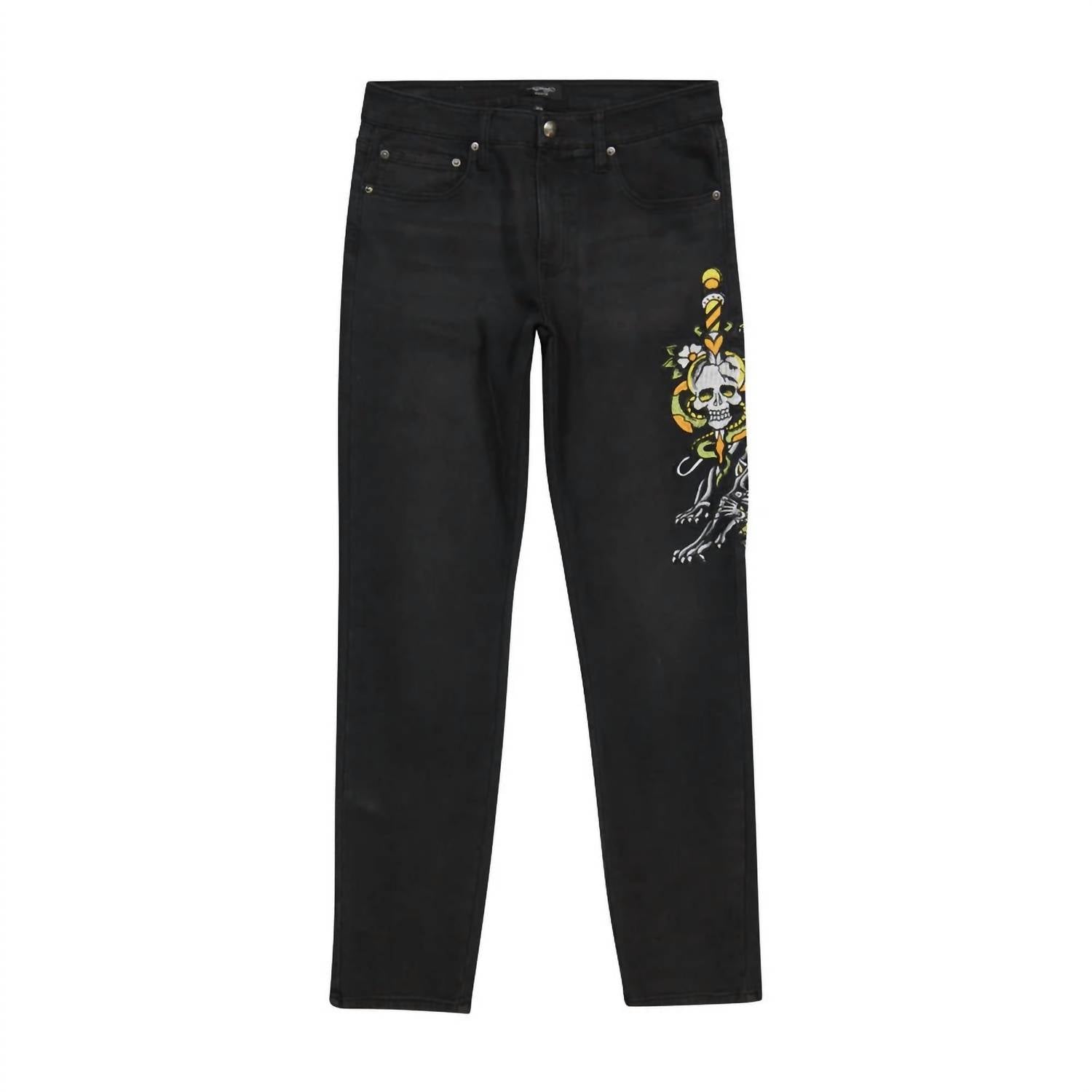 Ed Hardy - Dagger Skull Slim Taper Jean