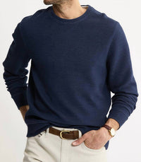 Jachs New York - Doubleface Mesh Crewneck Pullover Sweater