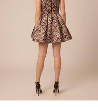 GILNER FARRAR Adrianne Mini Dress in kaleidoscope leopard print 1 - women's dress - detail view