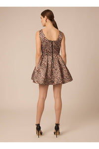GILNER FARRAR Adrianne Mini Dress in kaleidoscope leopard print 1 - women's dress - alternate view