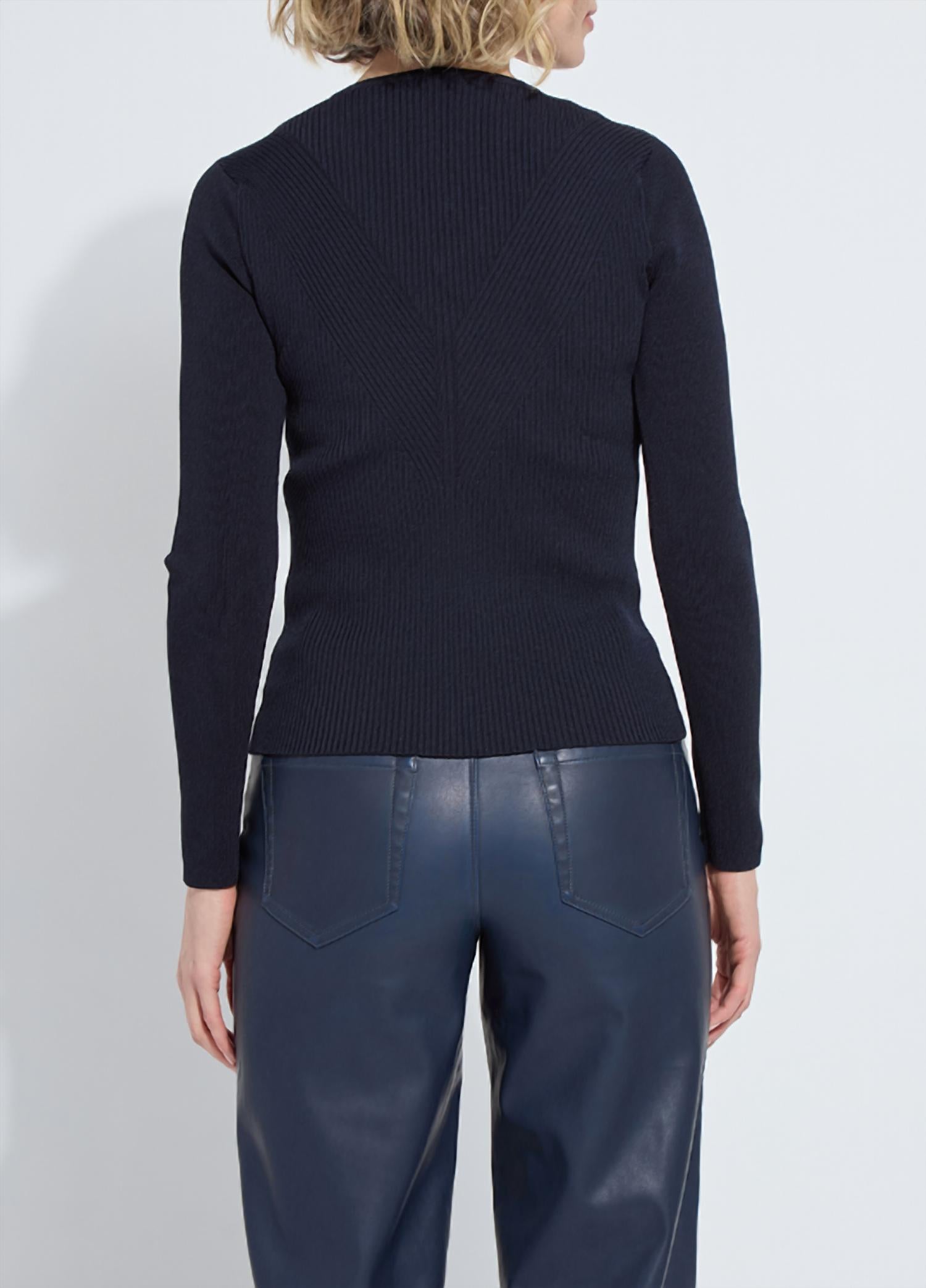 Lysse - Adette V-neck Ribbed Longsleeve Sweater