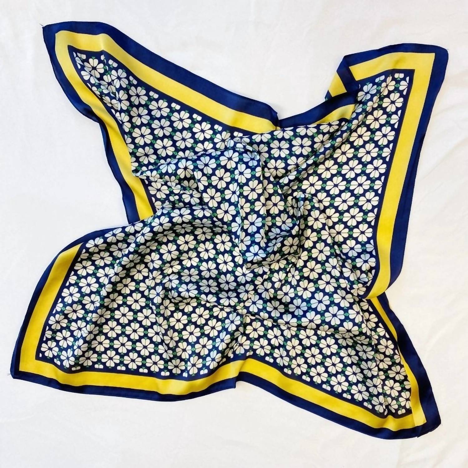 Ellison+Young - Women's Four Petal Clover Square Scarf