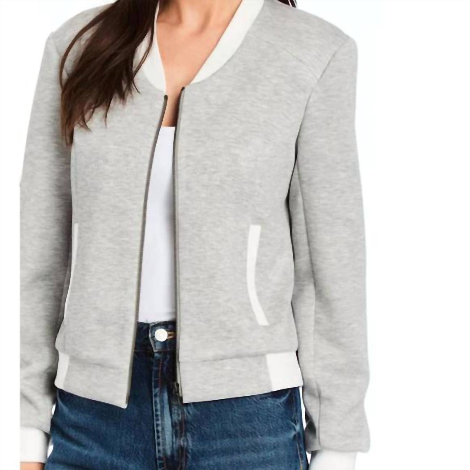 Drew - Bari Zip Front Bomber Jacket