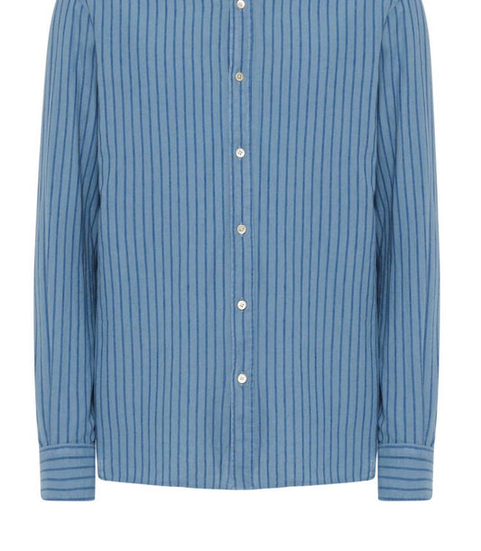 Boglioli - Men's Striped Cotton and Linen Shirt