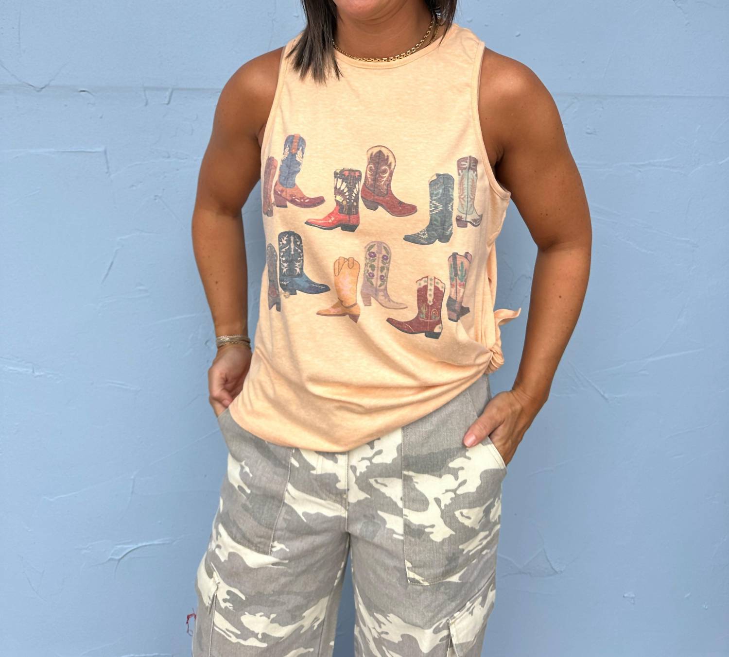 Vanilla Monkey - Cowgirl Graphic Tank