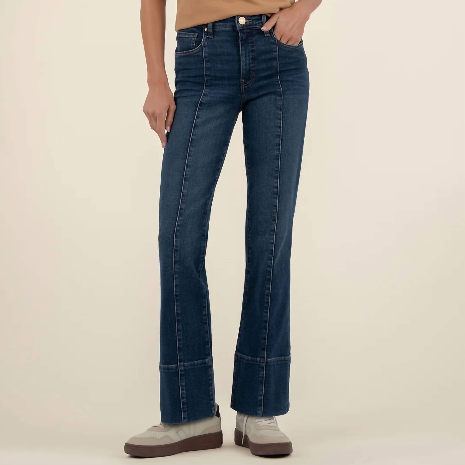 Kut From The Kloth - Kelsey Ankle Flare Jeans With Front Seam