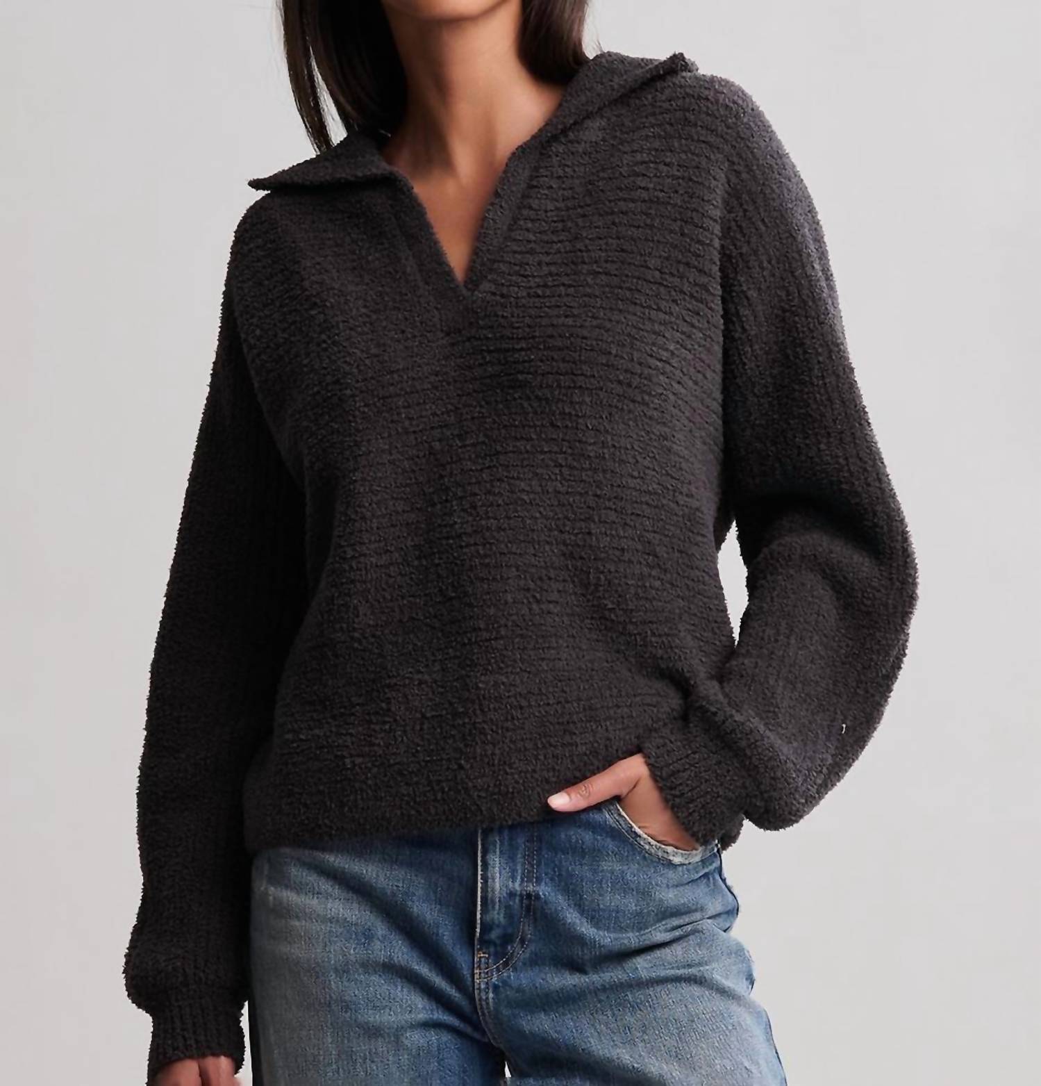 Barefoot Dreams - Cozy Chic Dolman Sleeve collared pullover