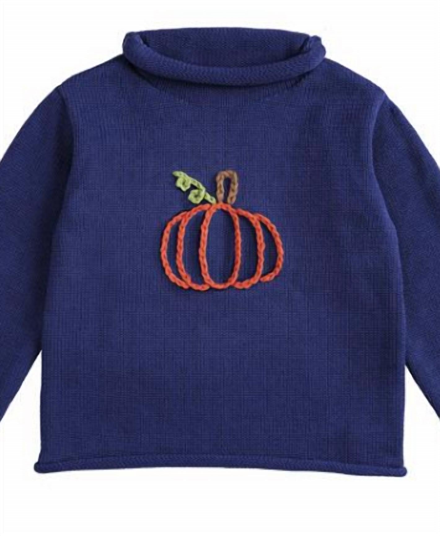 Mudpie - Girl's Pumpkin Rollneck Sweater
