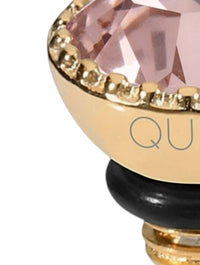 Qudo Women's Ghiare Interchangeable Topper in dusty pink delite - women's jewelry - detail view