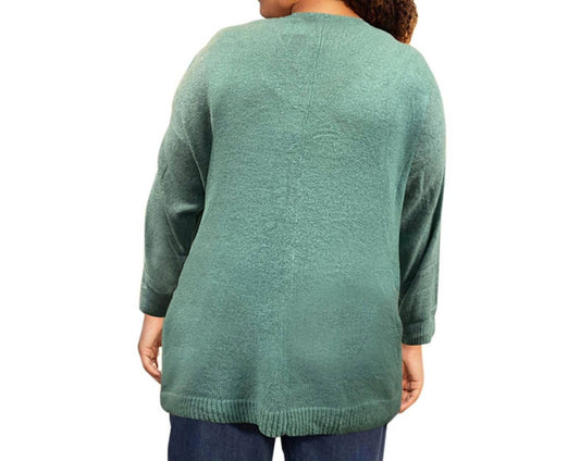 On The Plus Side - Pullover Pocket Sweater Dress - Plus Size