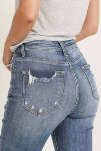 Risen - Women's Vintage Washed Straight Jeans