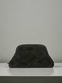 BTB Los Angeles Women's Maylie Suede Clutch Bag in black - women's bag