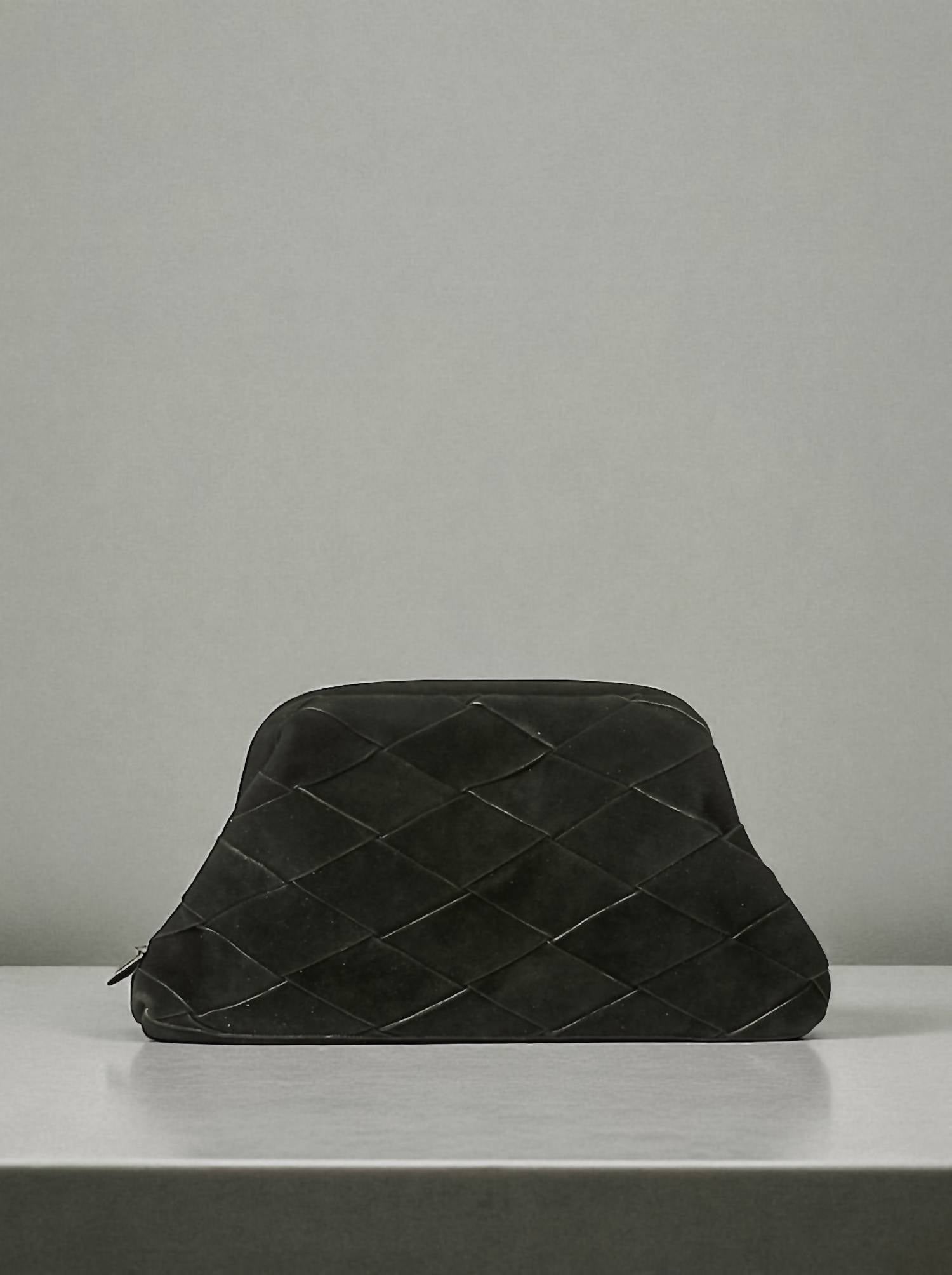 BTB Los Angeles Women's Maylie Suede Clutch Bag in black - women's bag