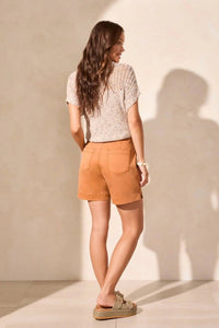Tribal - Pull On Shorts With Side Slits