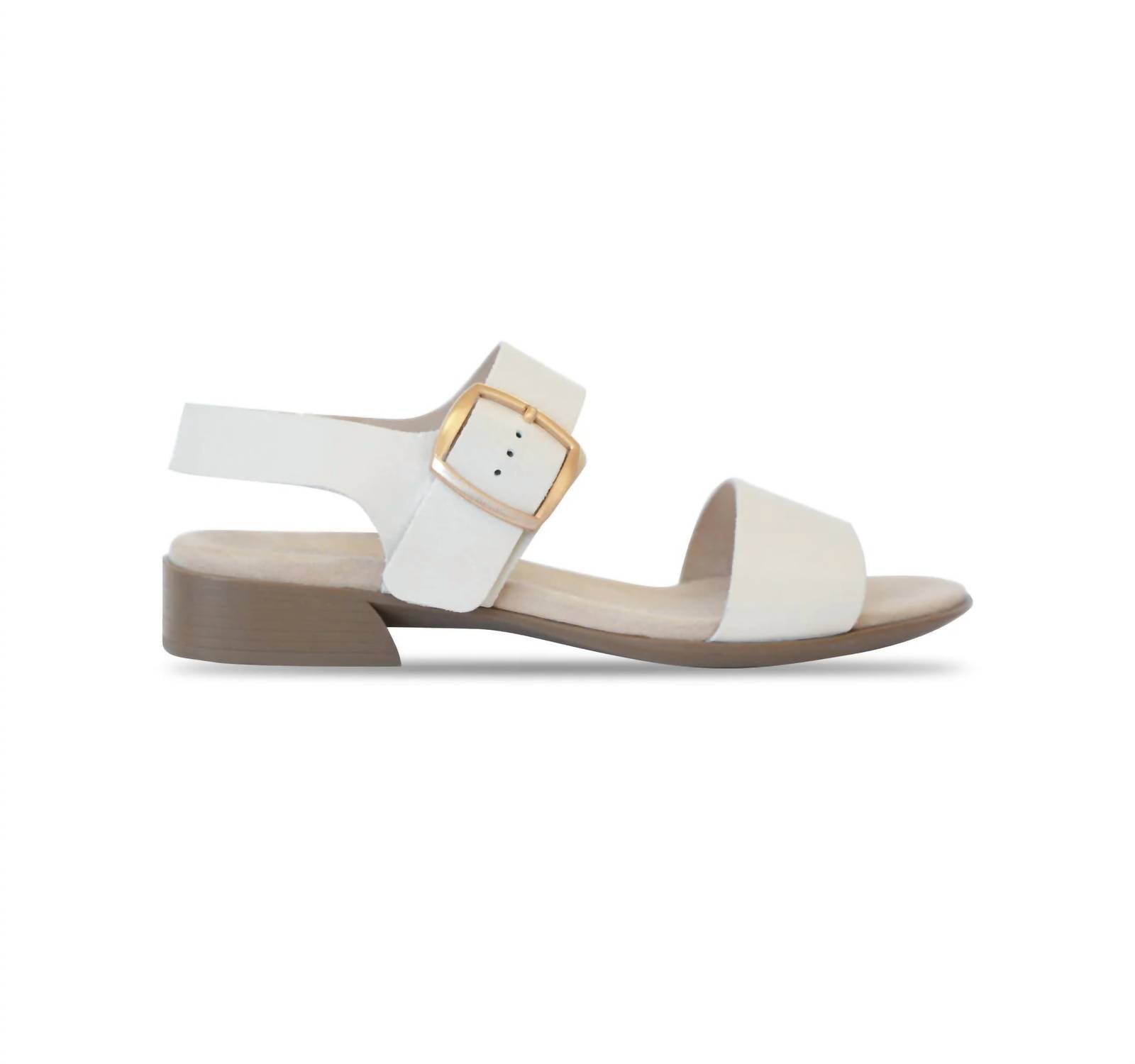 Munro Women's Cleo Sandals in cream - women's sandal - detail view