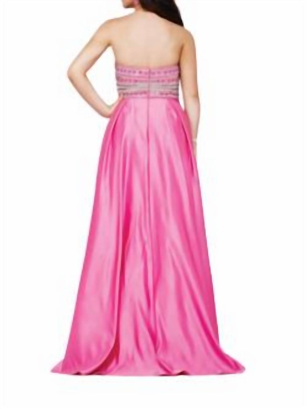 Embellished strapless ballgown