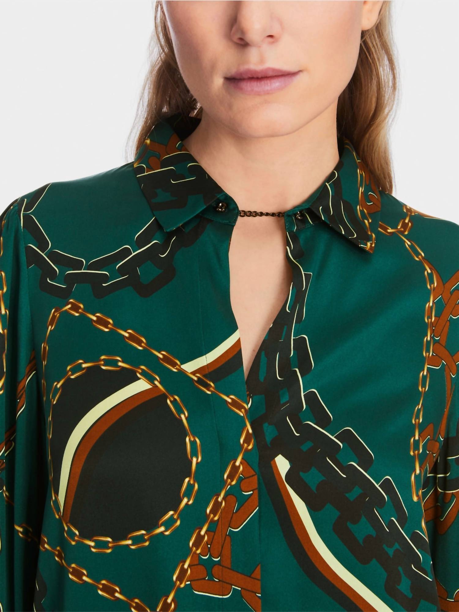 Marc Cain - Silk Blouse With Chain Design