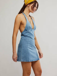 Free People - Trevi Denim Mini Dress