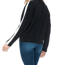ariella Crewneck Long Sleeve Top in black - women's long sleeve top - detail view