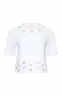 Cinq A Sept - Crochet Mirrors Bessy Tee
