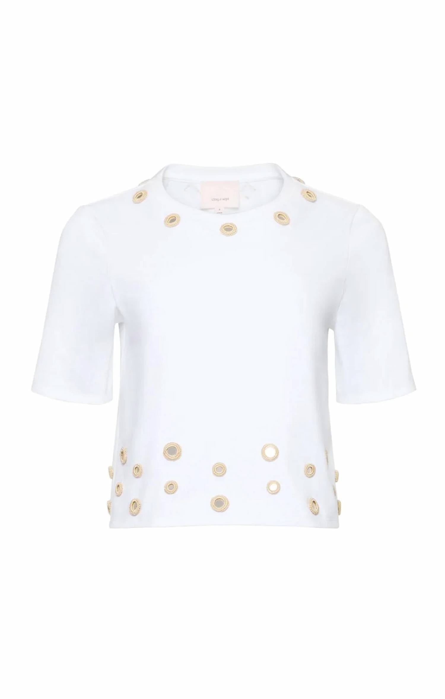 Cinq A Sept - Crochet Mirrors Bessy Tee