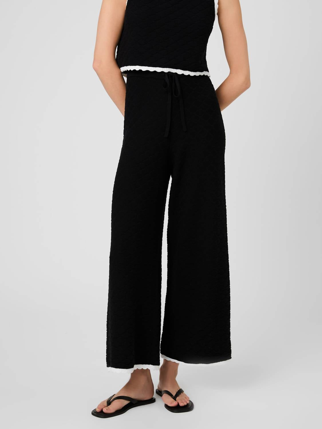 French Connection - Teddy Diamond Knit Pants