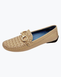 Robert Zur Women's Perlata Loafer in silver gold - women's flats - detail view