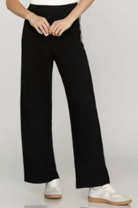 She + Sky - Sweater Pants With Contrast Stripe Side Detail